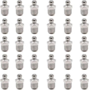 Set di 30 viti a spillo verniciate in acciaio con spruzzatori di grasso 1/8 pollici