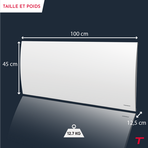Radiatore elettrico a inerzia in ceramica secca Thomson con termostato intercambiabile 2000W cleo