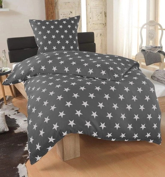 Tessuto per letto Microvezel - Coperta per letto e cuscini - Migliora il comfort del sonno - Senza allergeni e strofinabile - 135x200 cm - Grigio Taupe Argento