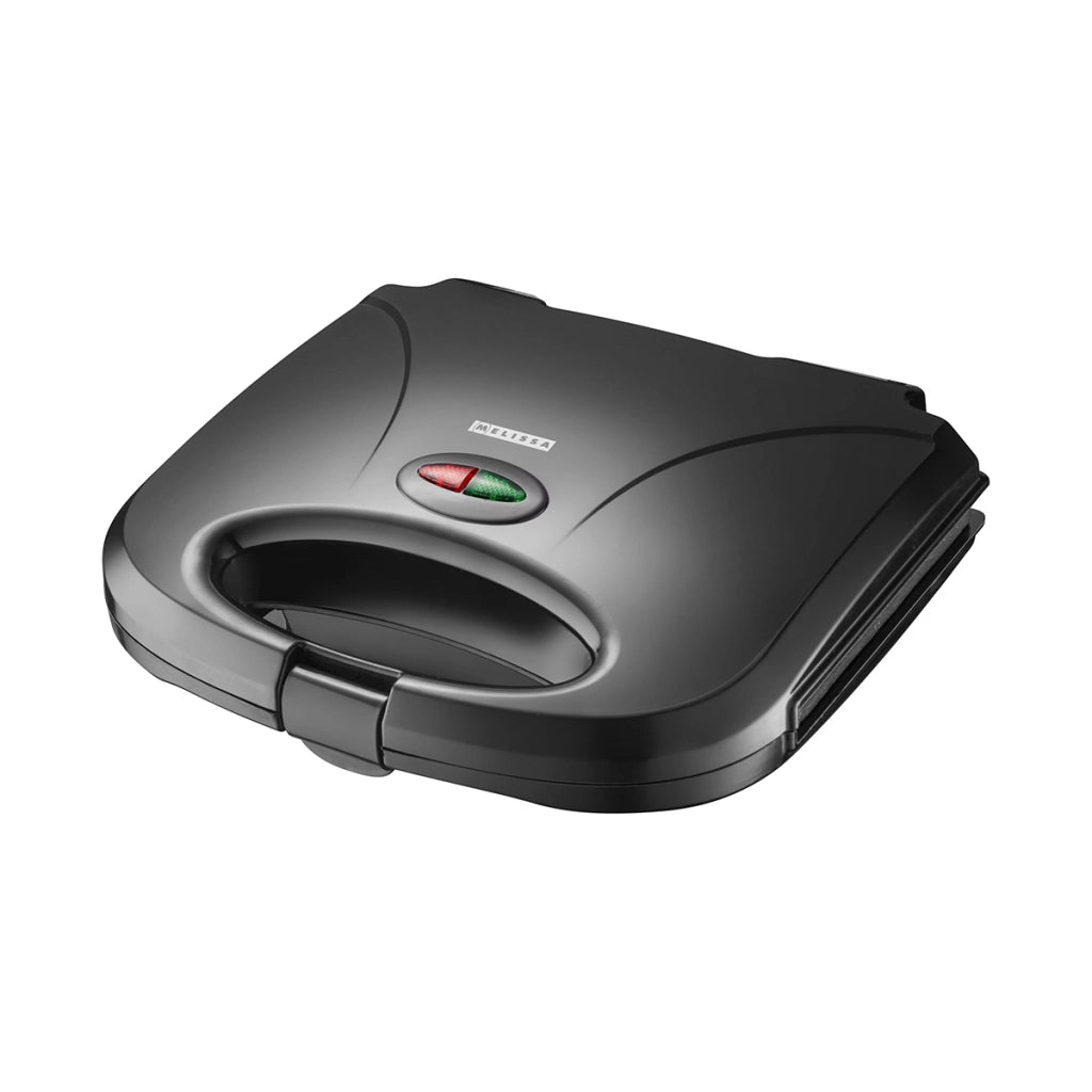 Macchina per Sandwich 750 W Termostato Automatico e Piastre Antiaderenti Nero MELISSA