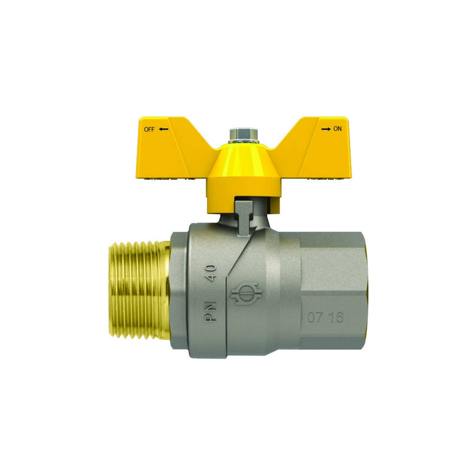 VALVOLA A SFERA GAS CON FARFALLA FUTURGAS MF- 1/2  DN 15- FIV- pezzi 1