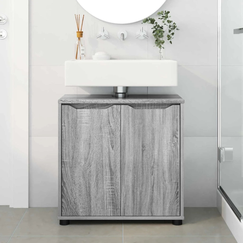 Mobile per lavabo da bagno Grigio Sonoma 60 x 30 x 60 cm 888753