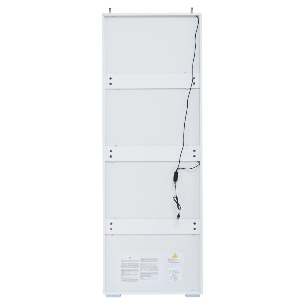 Vetrina con LED e anta in acrilico 60 x 40 x 170 cm; bianco