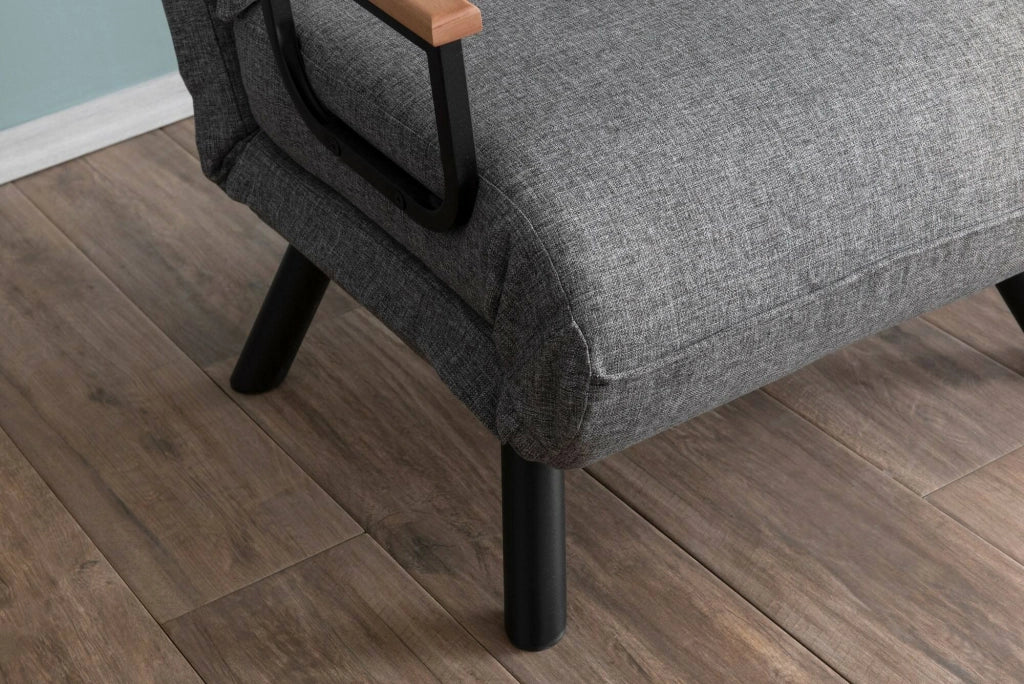 Poltroncina Keoni, Poltrona Reclinabile, 60x78x78h cm Grigio Scuro