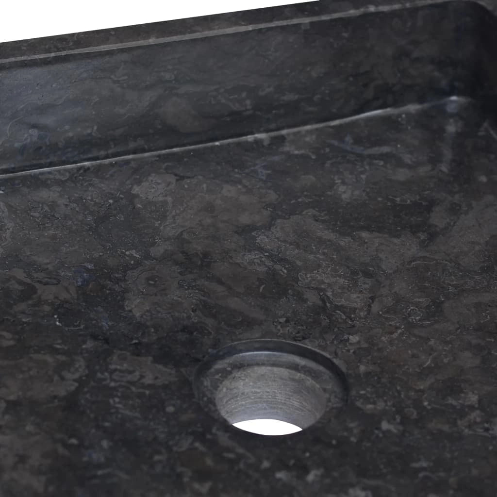 Lavandino da bagno lavabo da appoggio lavabo da WC lavabo da bagno lavabo da interno 40 x 40 cm marmo nero 02_0002813