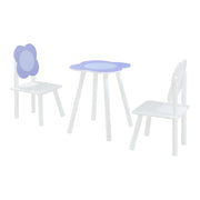 Set tavolo e 2 sedie per bambini bianco e viola 03_0009453