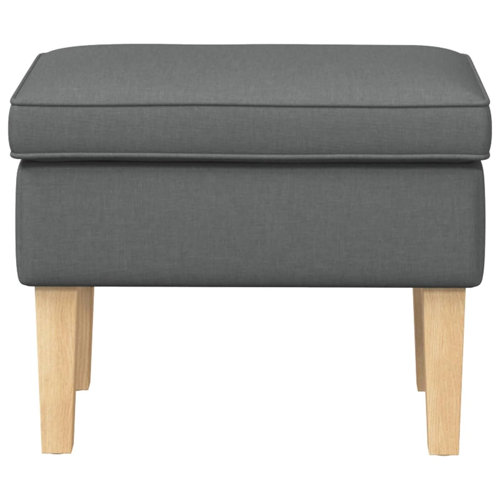 Poggiapiedi Grigio Scuro 55 x 35 x 41 cm Tessuto
