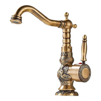 Miscelatore vintage da lavabo artistico