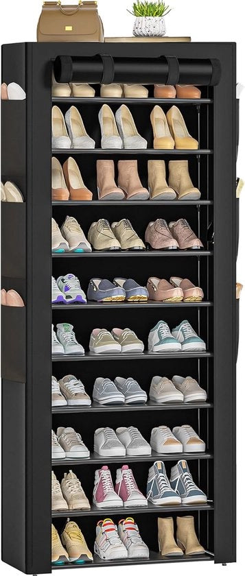 Sistema di Organizzazione per Scarpe con 5 Livelli - Risparmio di Spazio per Organizzare le Scarpe - Adatto per 20-25 Pair