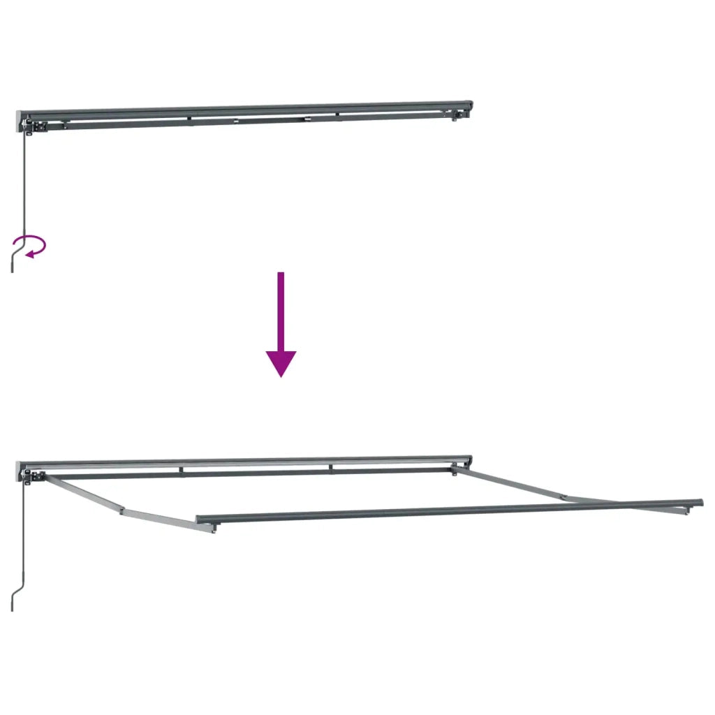 Struttura della tenda Antracite 400 × 300 cm 3330501