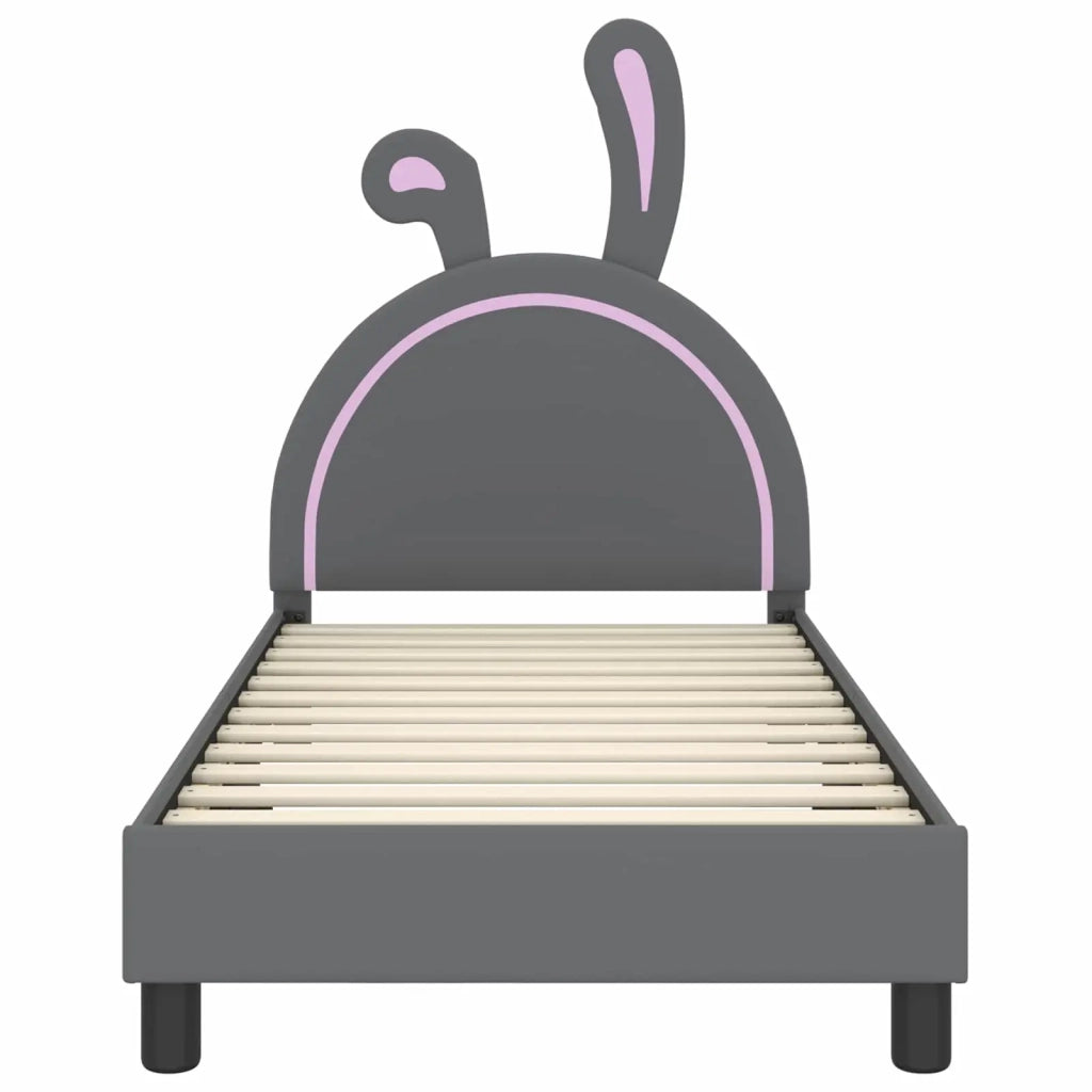 Struttura letto bambini con testata-Giroletto per bambini Grigio Chiaro 80 x 160 cm 157807