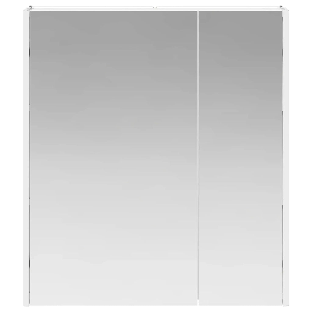 Mobiletto per specchio da bagno Bianco 63,5 x 15,5 x 70 cm