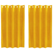 Tende Oscuranti | Tende Blackout 2 pz Giallo senape 140 x 140 cm Velluto