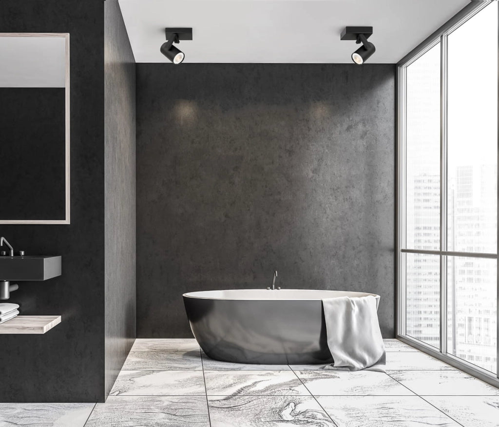 Spot parete/soffitto Italux Mola nero GU10 orientabile