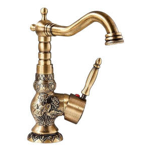 Miscelatore vintage da lavabo artistico