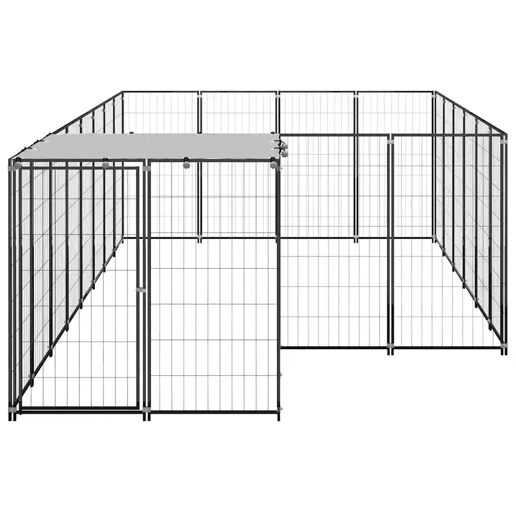 Gabbia per Cani Nera 8,47 mÂ² in Acciaio   cod mxl 52632