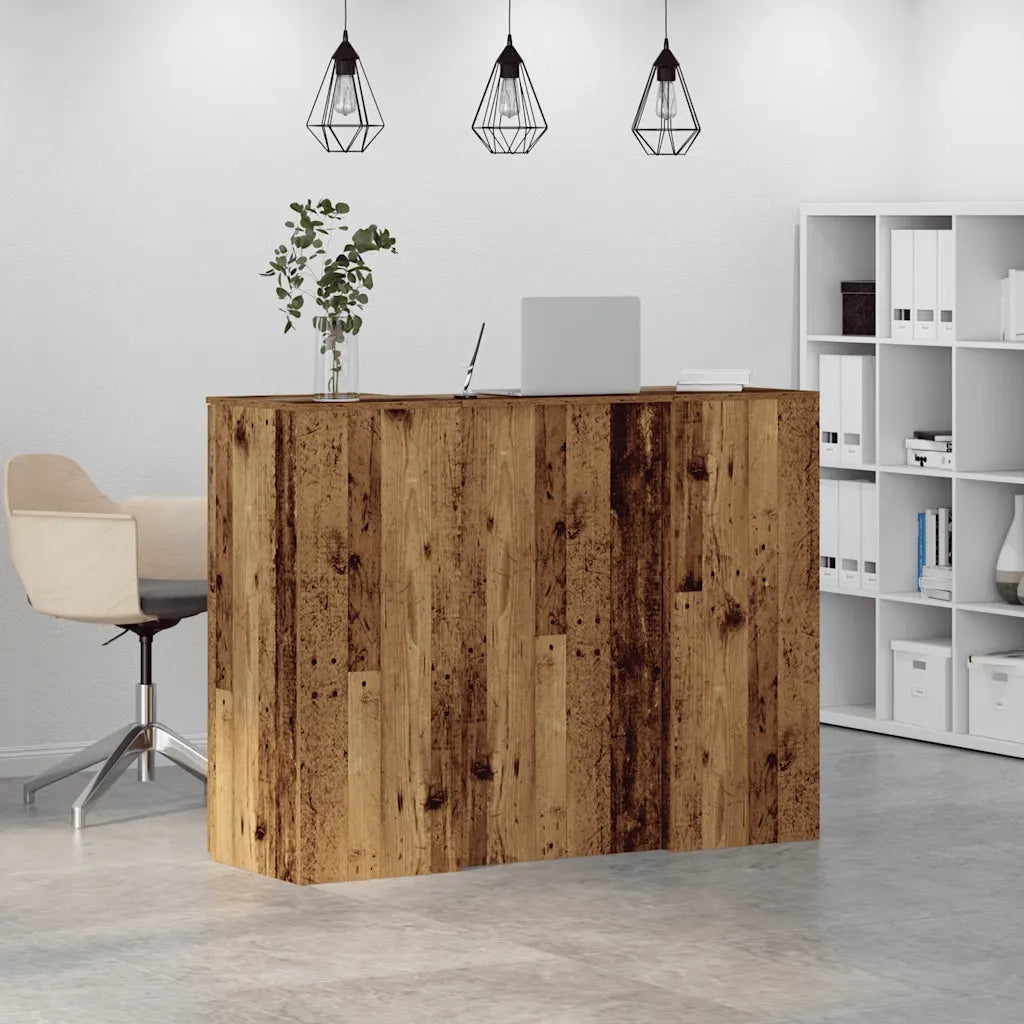 Banco Reception Legno Vecchio 135x50x103,5 cm Legno Multistrato 3324194