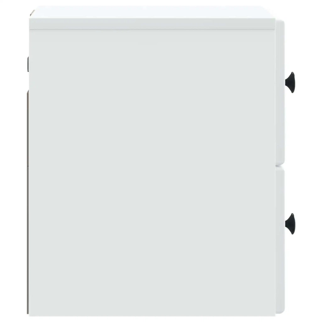 Mobiletto da notte a muro 2 pcs Bianco 34,5 x 33 x 40 cm