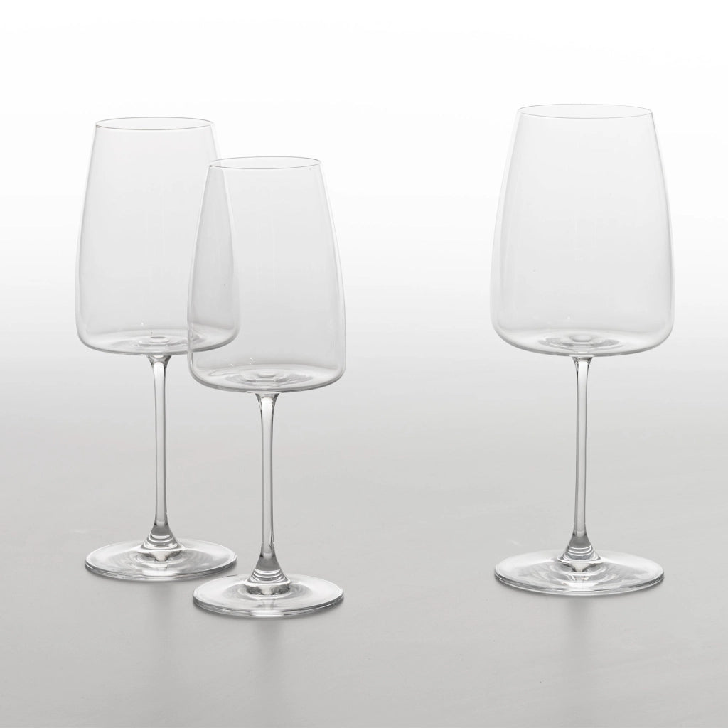 Zafferano Calice Altopiano per Vini Rossi Importanti in Vetro Sonoro Superiore, Set da 6 Pezzi, Capacità 67 cl, Design Moderno e Sofisticato