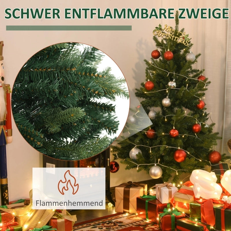 Albero di Natale artificiale, 1,2 m, supporto incluso, ?85 cm x 120 cm, verde