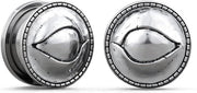 Orecchini Piercing - Tunnel Orostunnel con vite posteriore e stretcher per allargare i fori dell'orecchino - RVS Sandstone Stoneware - 10mm - Destro e sinistro - Orecchini piercing - 0.01g