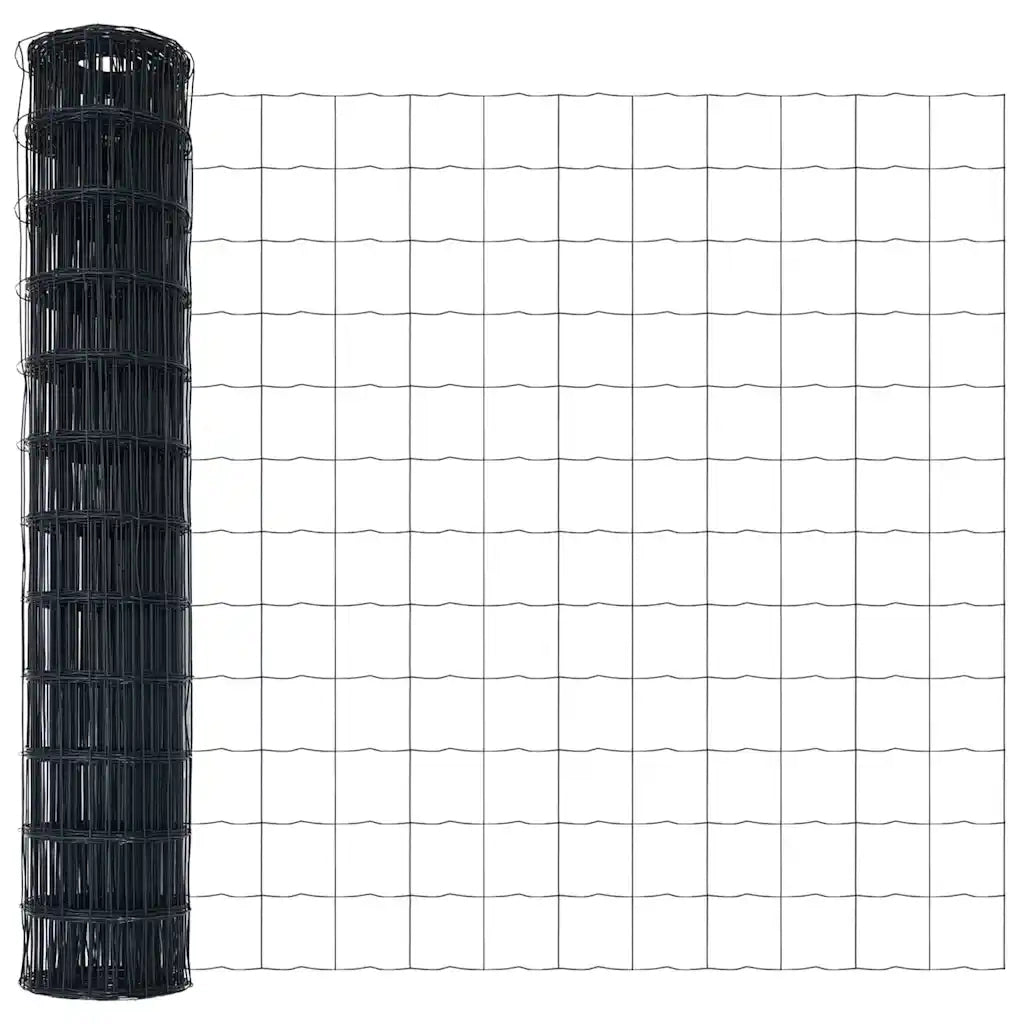 Recinzione con Posto Grigio 1,2 x 25 m Acciaio