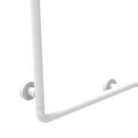 Angolare di sicurezza sx-dx 70x70x80h alluminio bianco