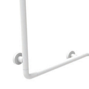 Angolare di sicurezza sx-dx 70x70x80h alluminio bianco