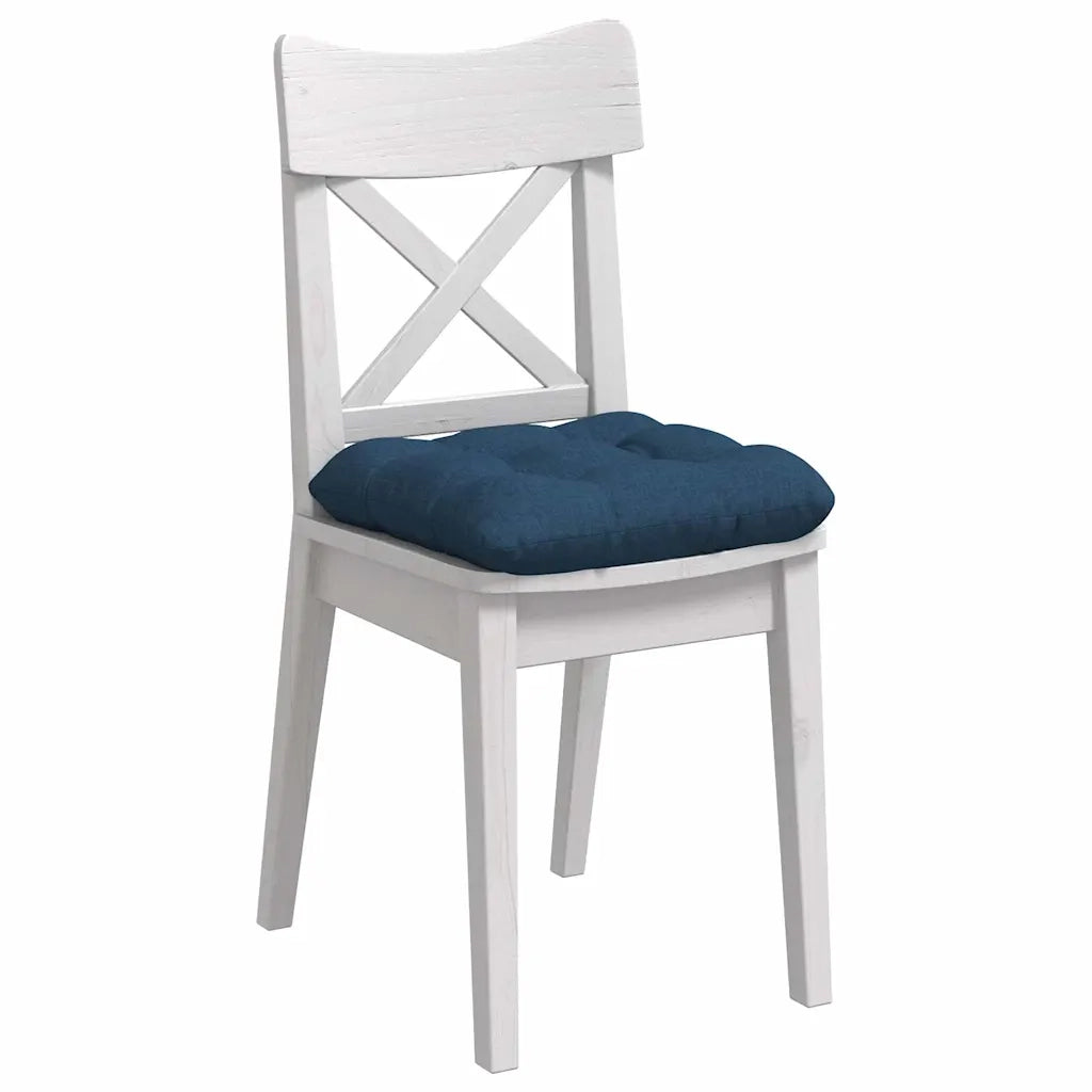Cuscini per Seduta 4 pcs Blu 45 x 45 x 12 cm Tessuto
