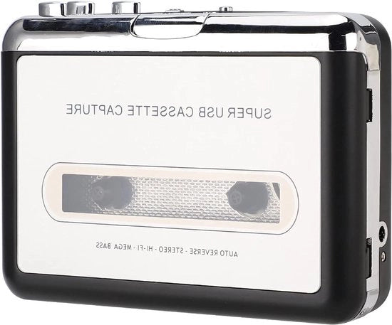 Convertitore da cassetta a CD portatile - cattura audio walkman in formato MP3 - compatibile con laptop e pc cassetta