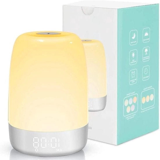 Luce di Alba Analogica con LED Lampada da Notte Tattile - Lampada da Letto Colorata per Bambini e Adulti con Difficoltà di Sonno con Cavo USB 

Modello: AWL-1234
Specifica tecnica: 10 livelli di luminosità, 20 minuti di ritardo, 5 colori cangianti