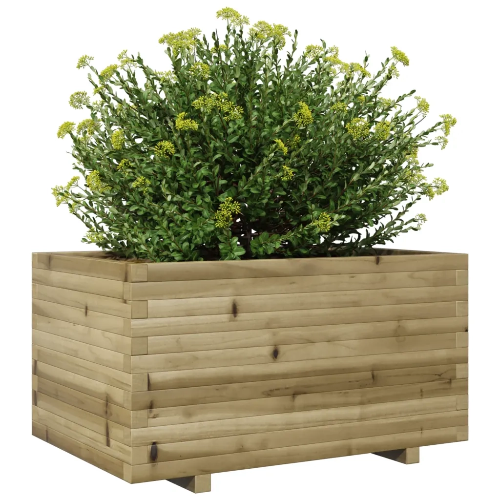 Fioriera da Giardino 90x60x49,5 cm in Legno di Pino Impregnato