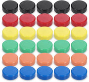 Set di magneti forti per whiteboard e lavagne 20 mm colorati - insieme di piccoli magneti per bacheca e foto (6 colori)