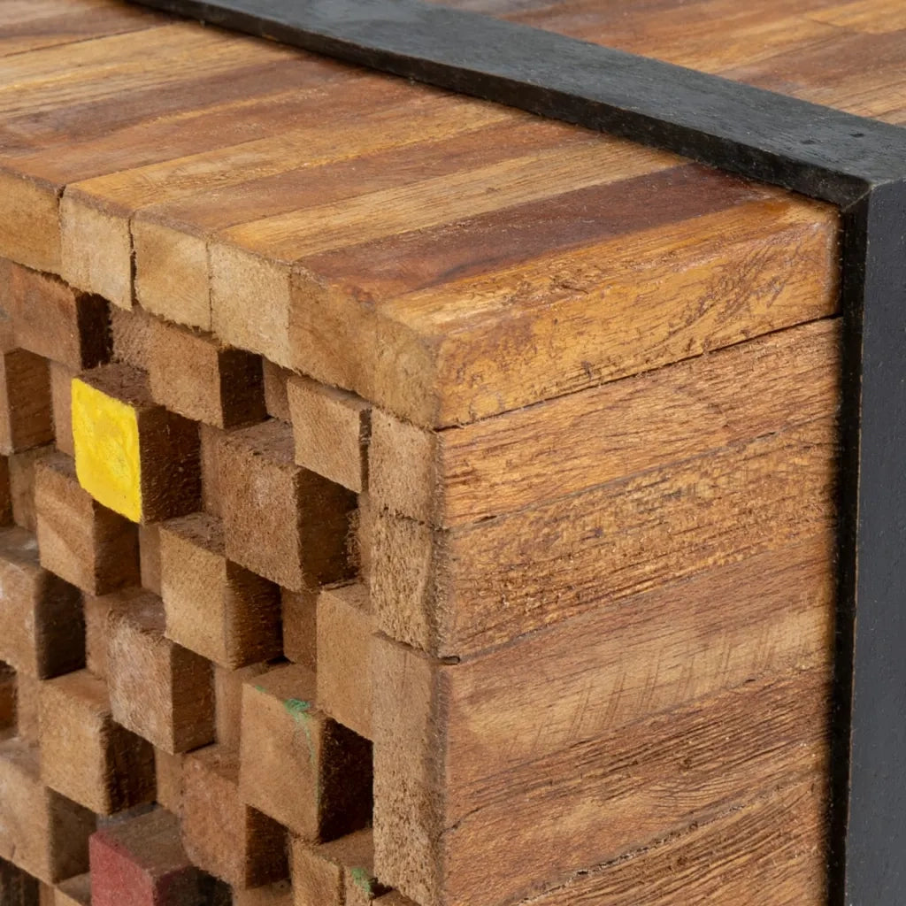 Mobile Porta TV 110x30x32,5 cm in Legno Massello di Teak cod mxl 19812