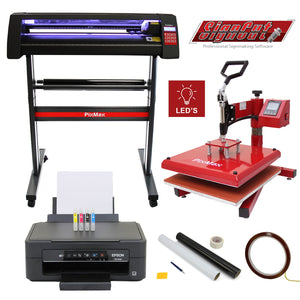 Bundle creativo PixMax con pressa a caldo swing 38cm e plotter vinile 720mm