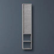 Pensile in nobilitato melaminico colore cemento 150 cm con anta soft-close