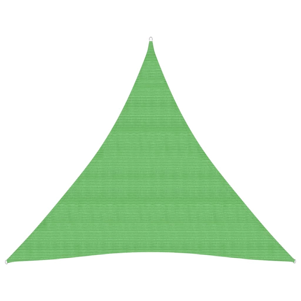 Vela ombreggiante/ombrellone 160 g/m² 4 x 4 x 4 m HDPE verde chiaro 02_0009389