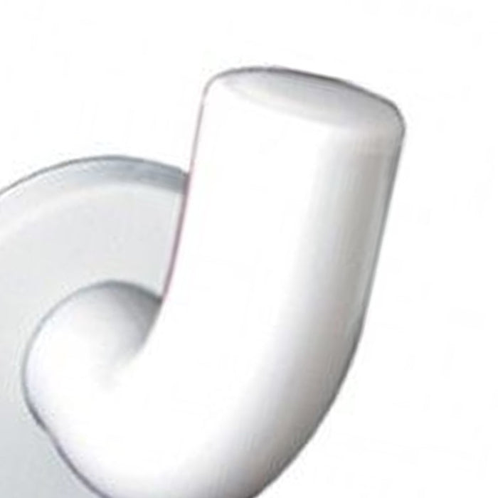 Appendiabiti singolo in allumionio bianco