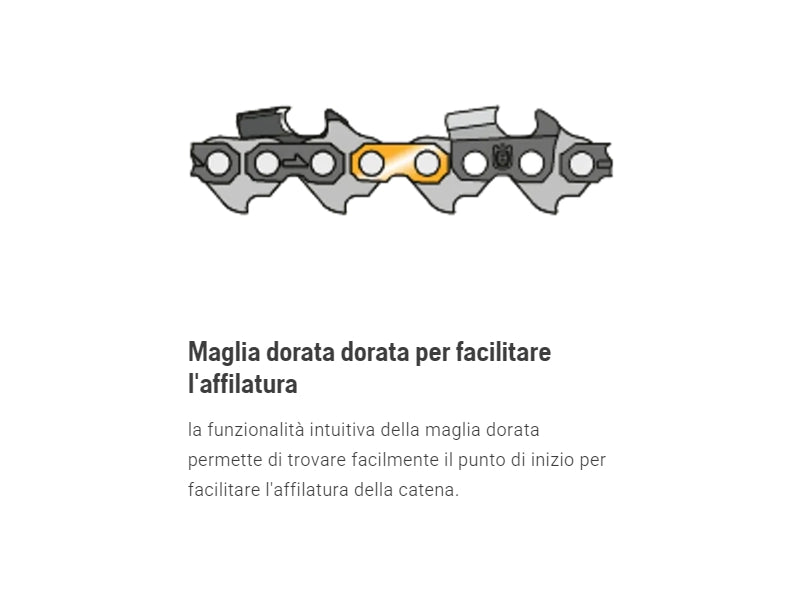 Catena Husqvarna X-Cut™ SP33G .325 PIXEL 1,3 mm uso professionale 64 a 72 maglie - 64E