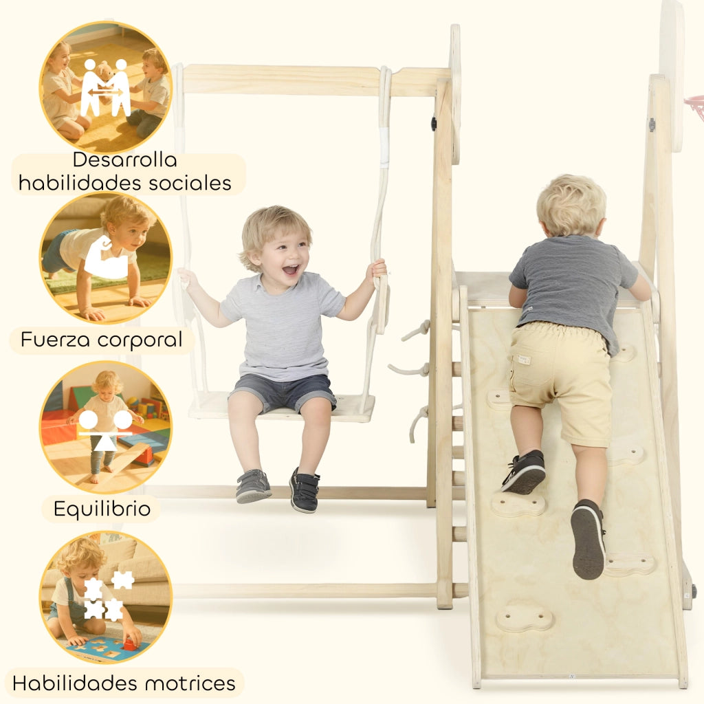 Toboga da giardino con scivolo ¨C zephmum ¨C 5 in 1