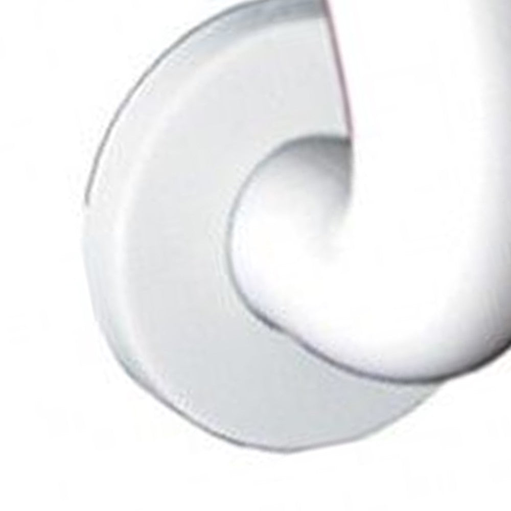 Appendiabiti singolo in allumionio bianco