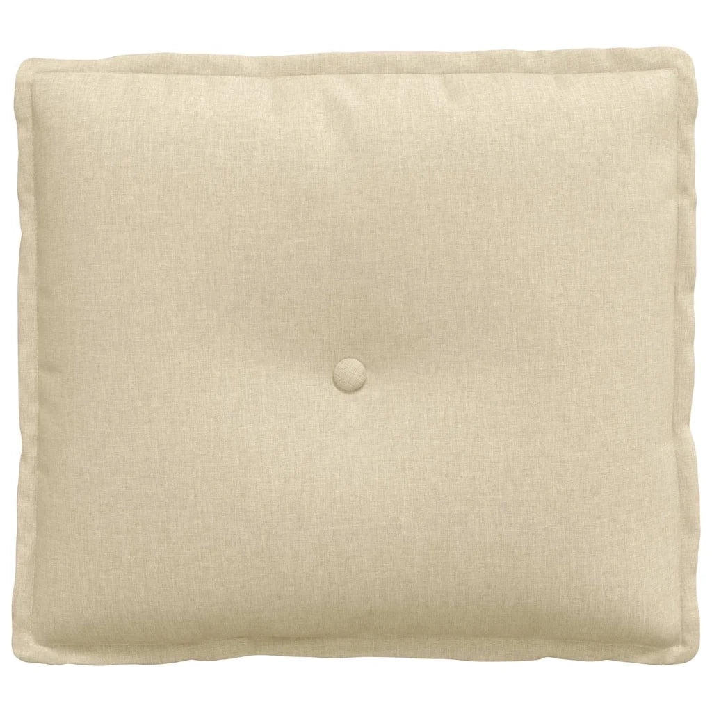 Cuscino per Schiena Crema 50 x 19 x 45 cm Tessuto 42014622