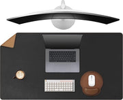 Bureaustoel support in pelle - grande gomma per mouse - 110 x 49,8 cm - nero - impermeabile