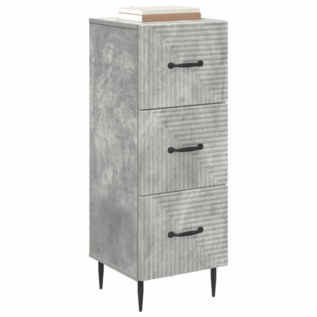 Mobile con Cassetti Grigio Cemento 33 x 34,5 x 89,5 cm 894848