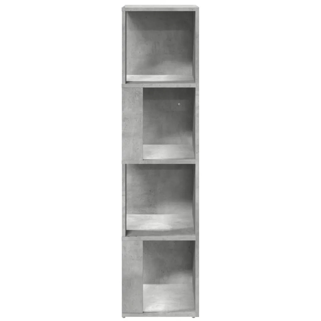 Armadio Angolare Grigio Cemento 33x33x132 cm in Truciolato cod mxl 49639