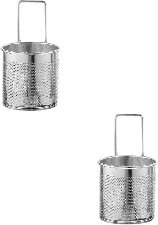 Spazzole per pollo - 2 pezzi - Cucchiaio per servire carne e gnocchi - Griglia e setaccio in acciaio inossidabile - Accessori per il tè e la cucina - Macchina per schiumare