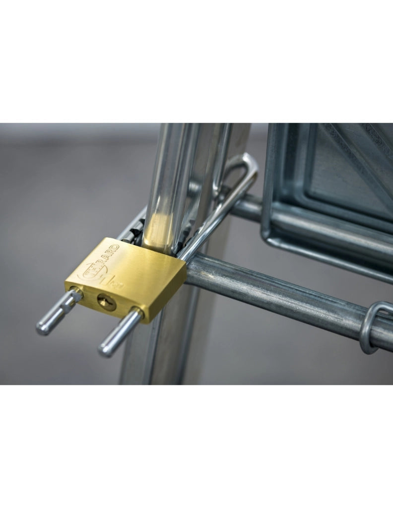 Lucchetto di sicurezza 50 mm in ottone con arco regolabile, 2 chiavi – THIRARD
