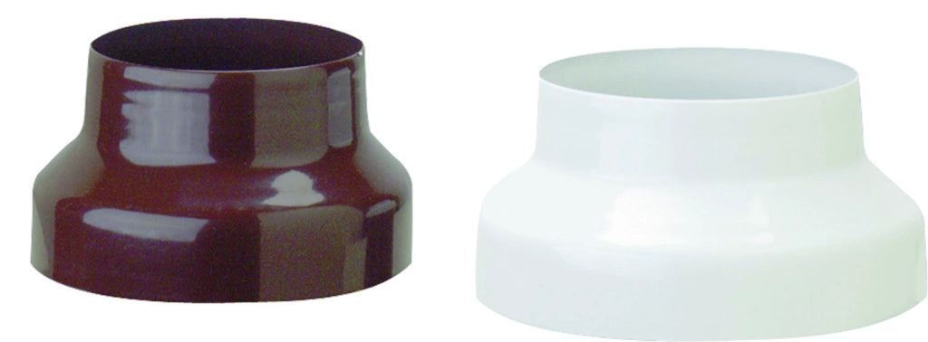RIDUZIONE PER TUBI STUFA SMALTATA BIANCA 12-10