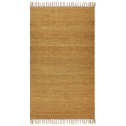 Tappeto in juta senape 80 x 150 cm tessuto a mano con frange stile boho per la sala della camera da letto