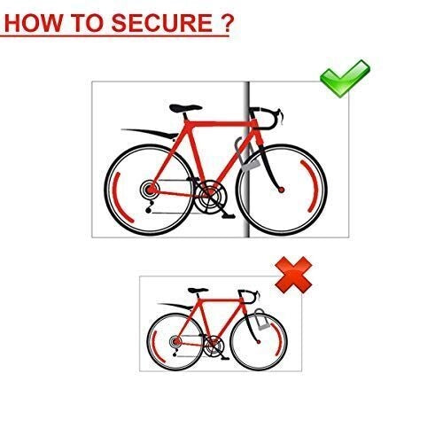 MASTER LOCK 8127EURDPRO antifurto per bicicletta Blu, Rosso, Trasparente 1800 mm